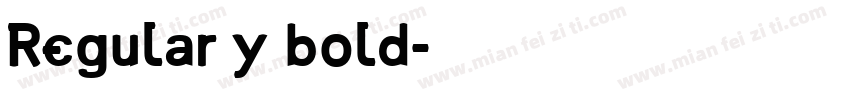 Regular y bold字体转换